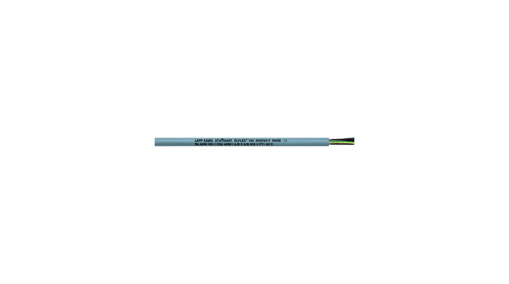 Multicore Cable, YY Unshielded, PVC, 7x 0.75mm², 50m, Grey